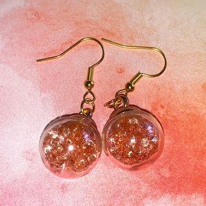 Light Pink Jewel Ornament Earrings